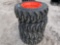 4 Unused 10-16.5 Skid Steer Loader Tires and Wheels