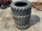 4 Unused 10-16.5 Skid Steer Loader Tires