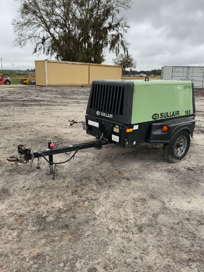 2012 Sullair 185 CA Tow Behind 185PSI Air Compressor