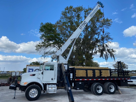 2009 Peterbilt 340 Manitex 34,000lb T/A Boom Crane Truck