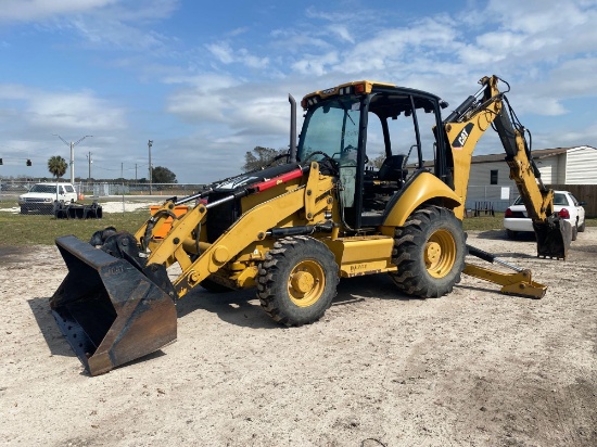 2011 Caterpillar 420E 4x4 Extendahoe Loader Backhoe