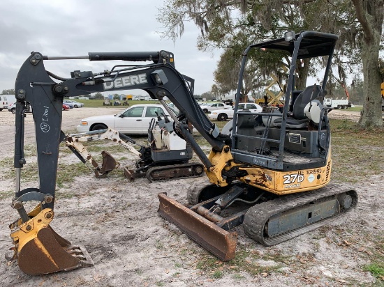 2012 John Deere 27D Mini Excavator