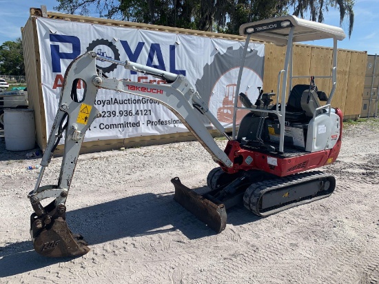 2017 Takeuchi TB216 Compact Mini Excavator