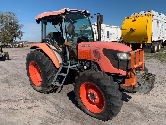 2012 Kubota M8560 HDC 4WD Enclosed Cab Ag Tractor