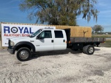 2005 Ford F-450 Crew Cab Flatbed Pickup Truck