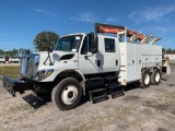 2009 International 7400 Palfinger PK12000 Knuckleboom Crane Service Truck