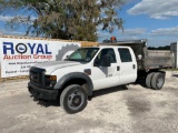 2010 Ford F-550 4x4 Crew Cab Material Spreader Dump Truck