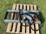 Unused Skid Steer Hydraulic Auger Attachment