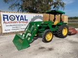2012 John Deere 5065E 4x4 Loader Tractor with Bush Hog