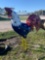 Rooster Red, White and Blue Large Metal Decor