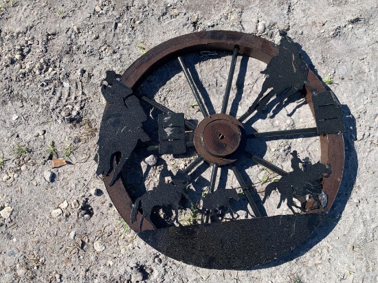 Wagon Wheel Cowboy Decor