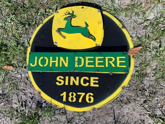 John Deere Metal Sign