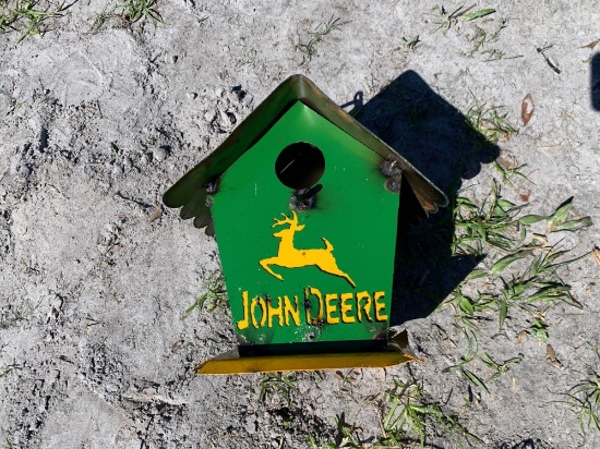 John Deere Metal Birdhouse
