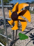 Sunflower Metal Yard Decor