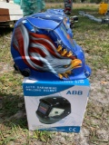 Auto Welding Helmet - Flag and Eagle Design