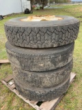 4 Used Commercial Truck Tires