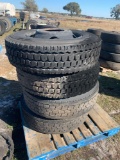 4 Used Commercial Truck Tires