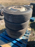 4 Used Commercial Truck Tires