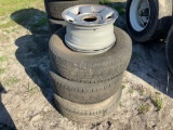 3 used Tires with Extra Rim