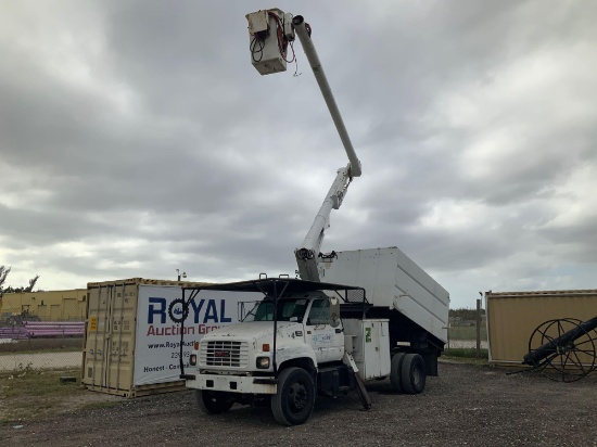 1998 GMC C6500 55FT Forestry Bucket Dump Truck