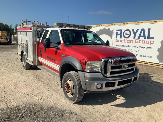 2006 Ford F-550 Extended Cab Pump Fire Truck