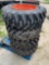 Four Camso 10-16.5 Skid Steer Tires and Wheels