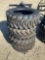 Set of 4 Unused 10-16.5 Skid Steer Tires