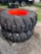 2 Titan 17.5L-24 Tractor Tires with Wheels