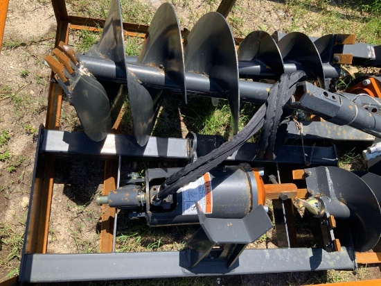 Unused 2021 Wolverine Skid Steer Auger Drive & Bits