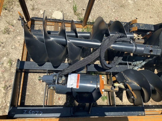 Unused 2021 Wolverine Skid Steer Auger and Bits