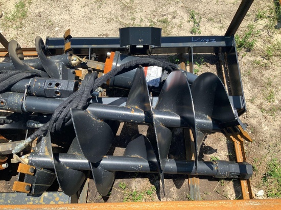 Unused 2021 Wolverine Skid Steer Auger and Bits