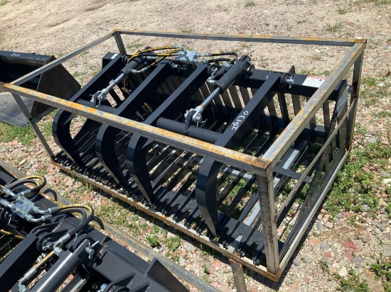 Unused JCT 72in Skid Steer Rock Grapple Bucket
