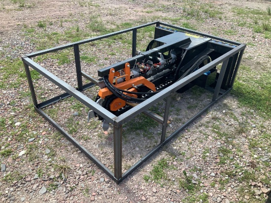 Unused 2021 Mower King 60in Skid Steer Trencher