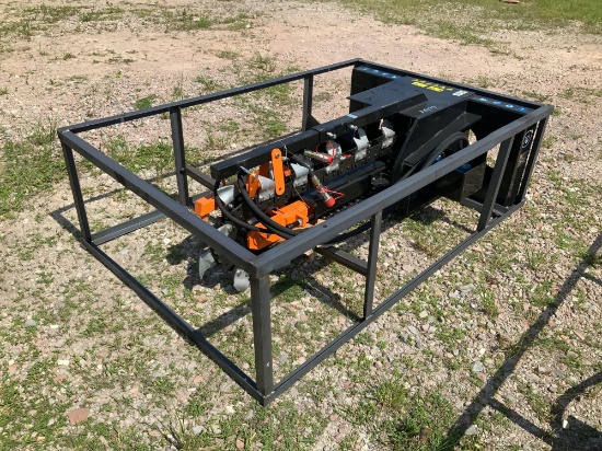 Unused 2021 Mower King 60in Skid Steer Trencher