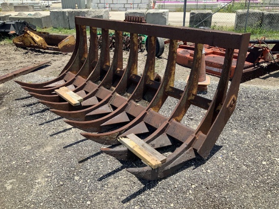 10ft Loader Root Rake Attachment