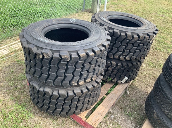 Four Unused 33x15.5-16.5 High Flotation Skidsteer Tires