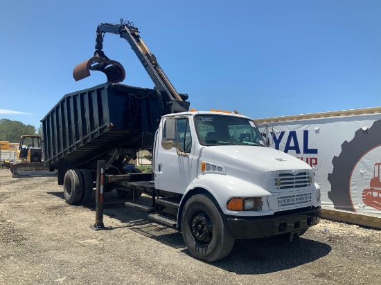 2008 Sterling Acterra 7500 Petersen Lighting Loader Grapple Truck