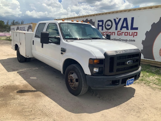 2008 Ford F-350 Crew Cab Dually Service Pickup Truck