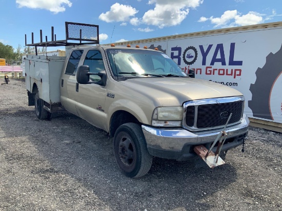 2000 Ford F-350 Crew Cab 4x4 Dually Service Pickup Truck