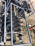 Unused 2021 JCT skid steer hydraulic auger drive and bits quick attach 12in and 18 in alloy bits