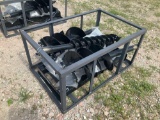 Unused 2021 Skid Steer Hydraulic Auger Attachment