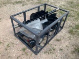 Unused 2021 Skid Steer Hydraulic Auger Attachment