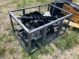 Unused 2021 Skid Steer Hydraulic Auger Attachment