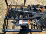 Unused 2021 Wolverine Skid Steer Auger and Bits