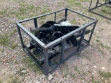 Unused 2021 Skid Steer Hydraulic Auger Attachment