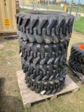 Four Unused 12-16.5 Skidsteer Tires