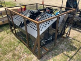 Unused 2021 Skid Steer Debris Rake Litter Picker with Remote