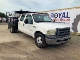 2005 Ford F-350 Flat Bed Crew Cab Pickup Truck