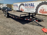 2017 PJ 20FT 14,000lb T/A Equipment Trailer