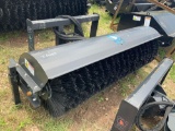 Unused 2021 Wolverine Skid Steer Angle Broom